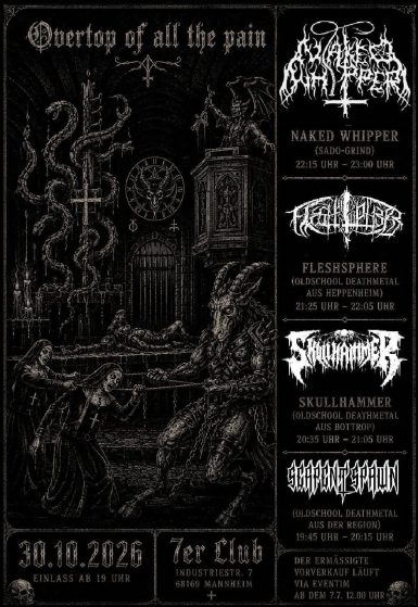 Death Metal · Black Metal · Grindcore Feast – 7er Club, 30.10.2026