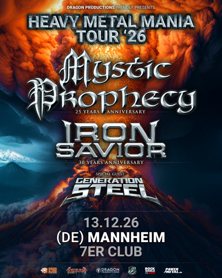 Flyer: Mystic Prophecy & Iron Savior