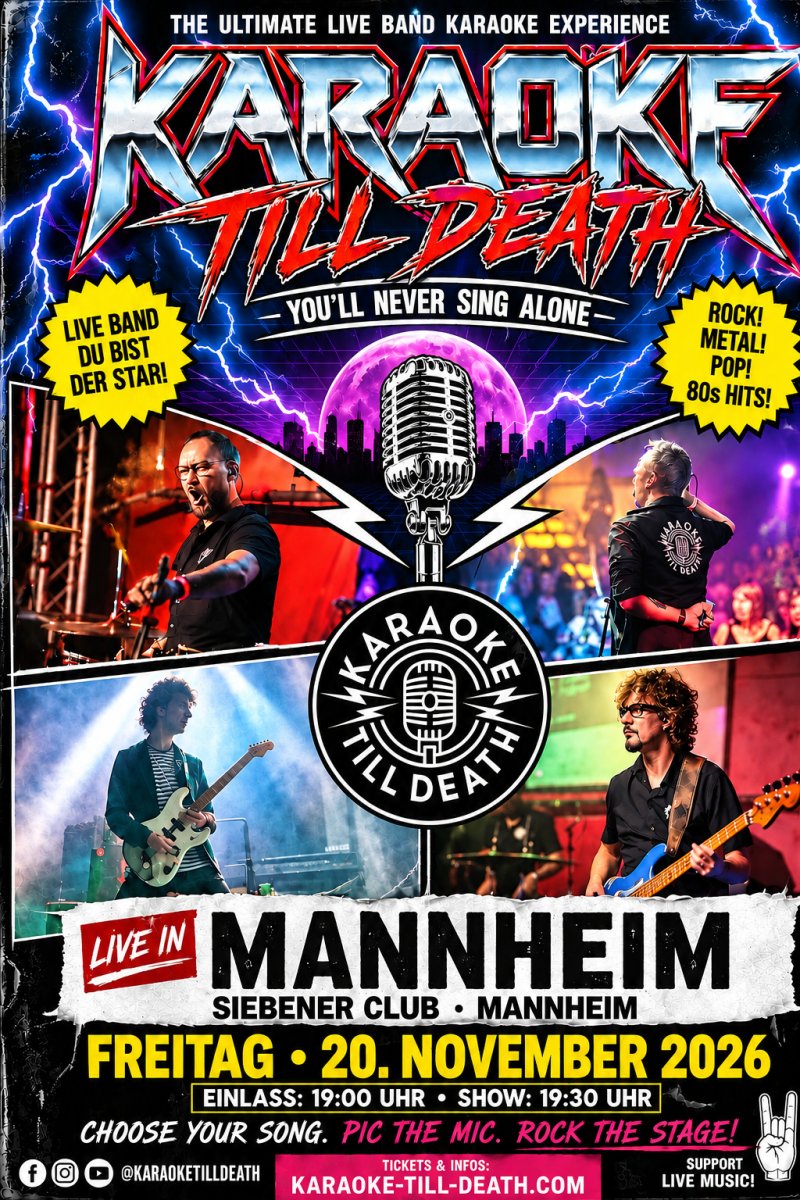 Flyer: Karaoke Till Death
