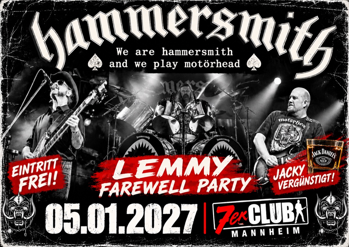 Flyer: Lemmy Farewell Party No. 10