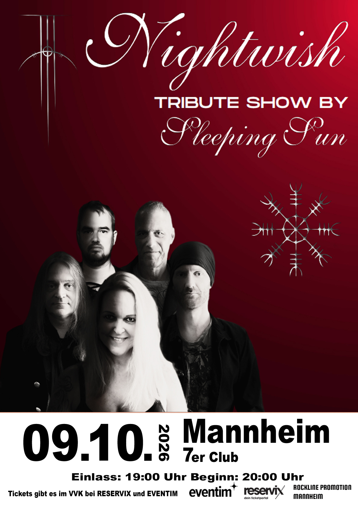 Sleeping Sun – A Tribute To Nightwish – 7er Club, 09.10.2026