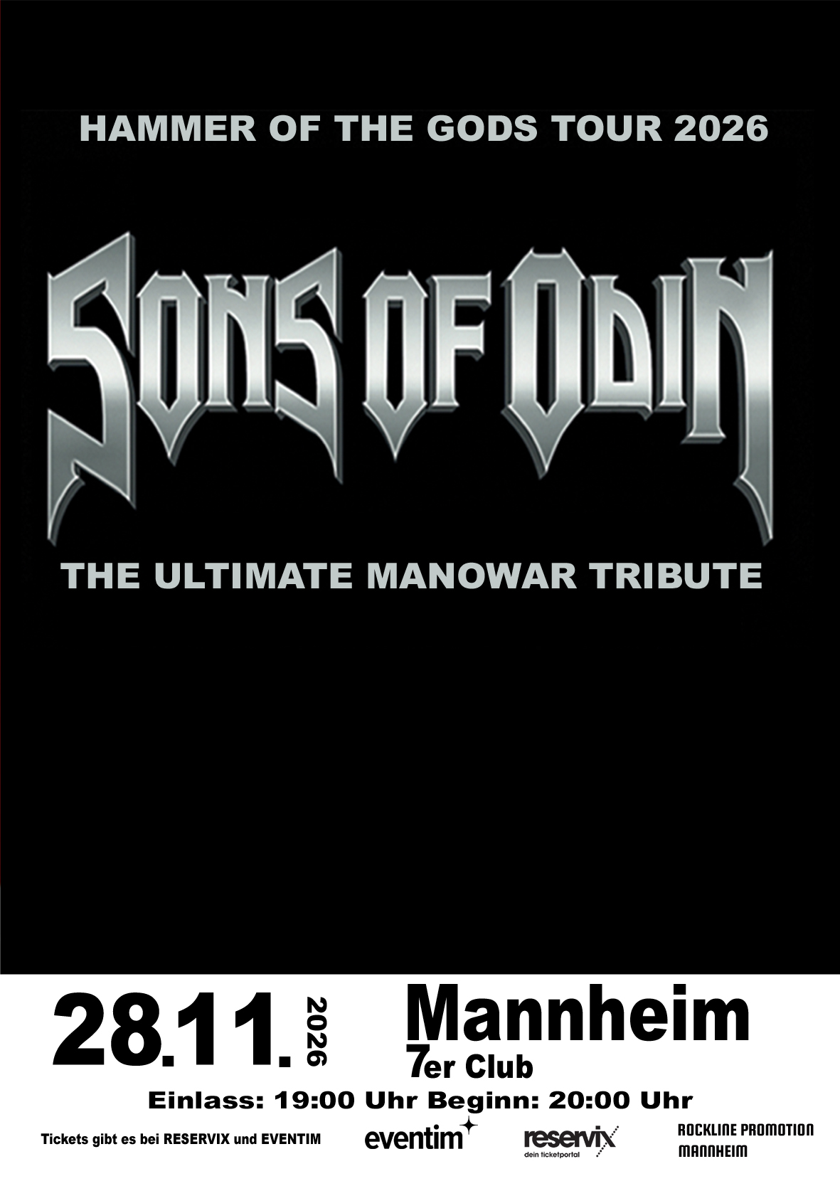 Sons of Odin – Manowar Tribute – 7er Club, 28.11.2026