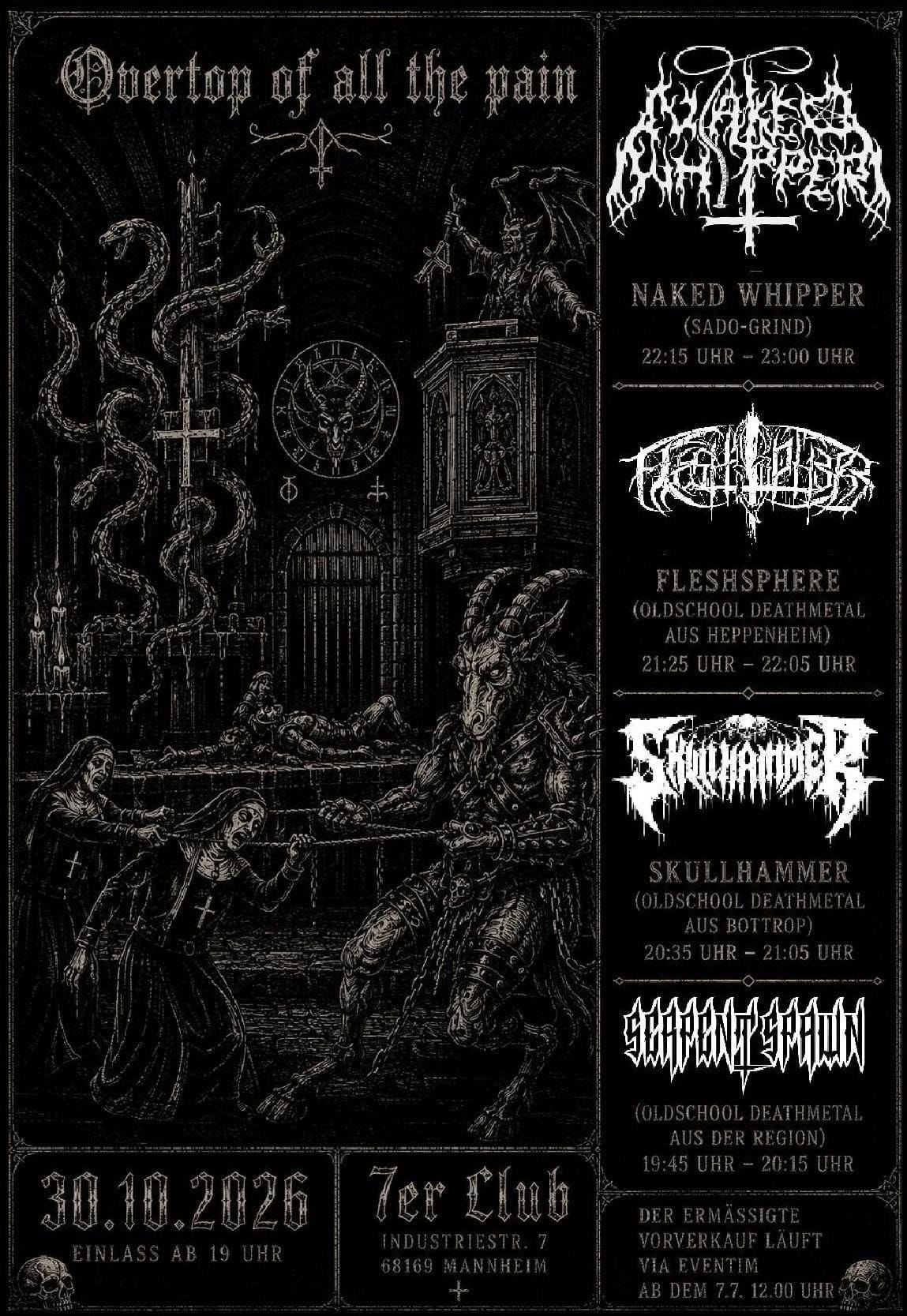DEATH METAL · BLACK METAL · GRINDCORE FEAST – 7er Club, 30.10.2026