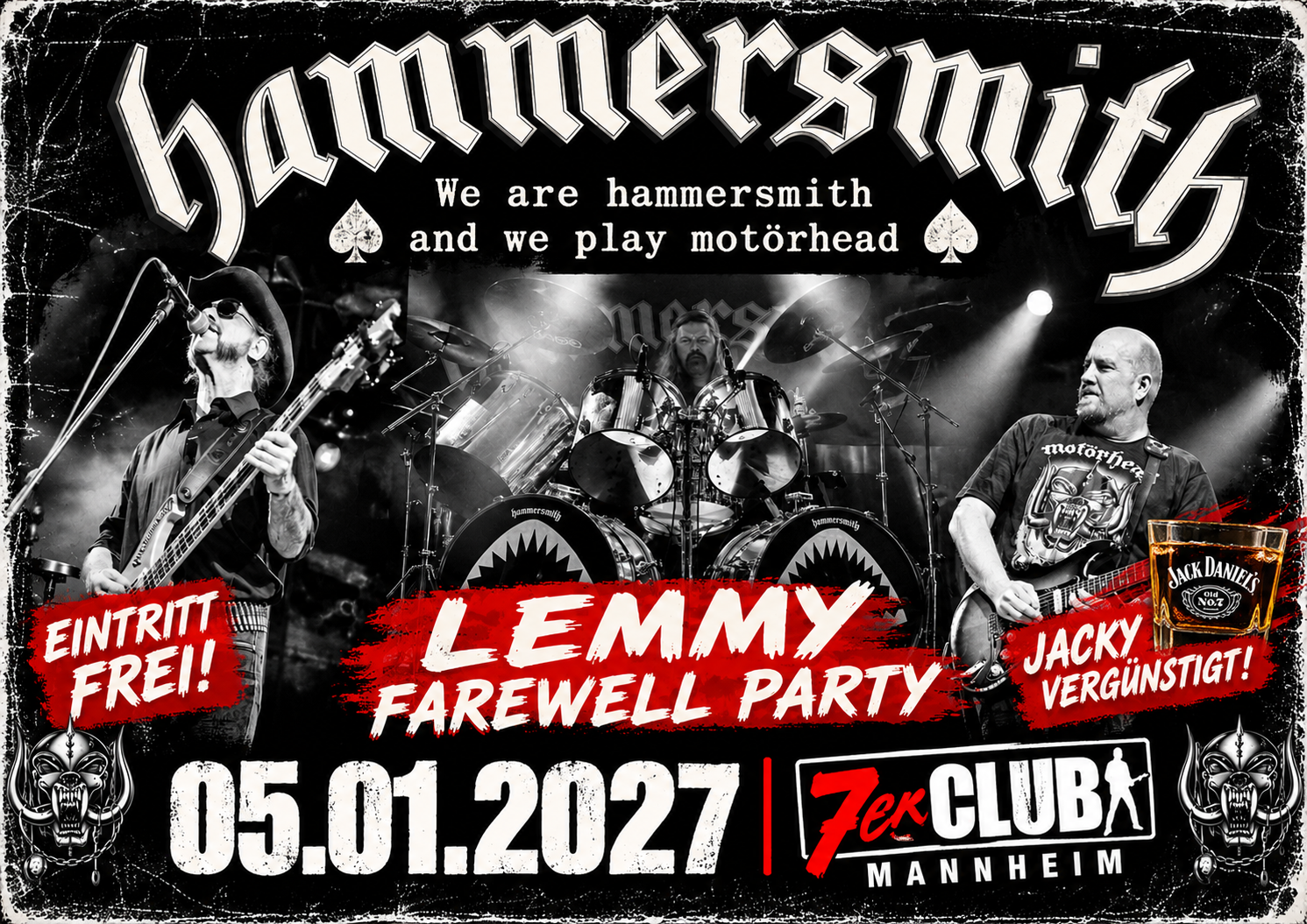 Lemmy Farewell Party No. 10 – 7er Club, 05.01.2027