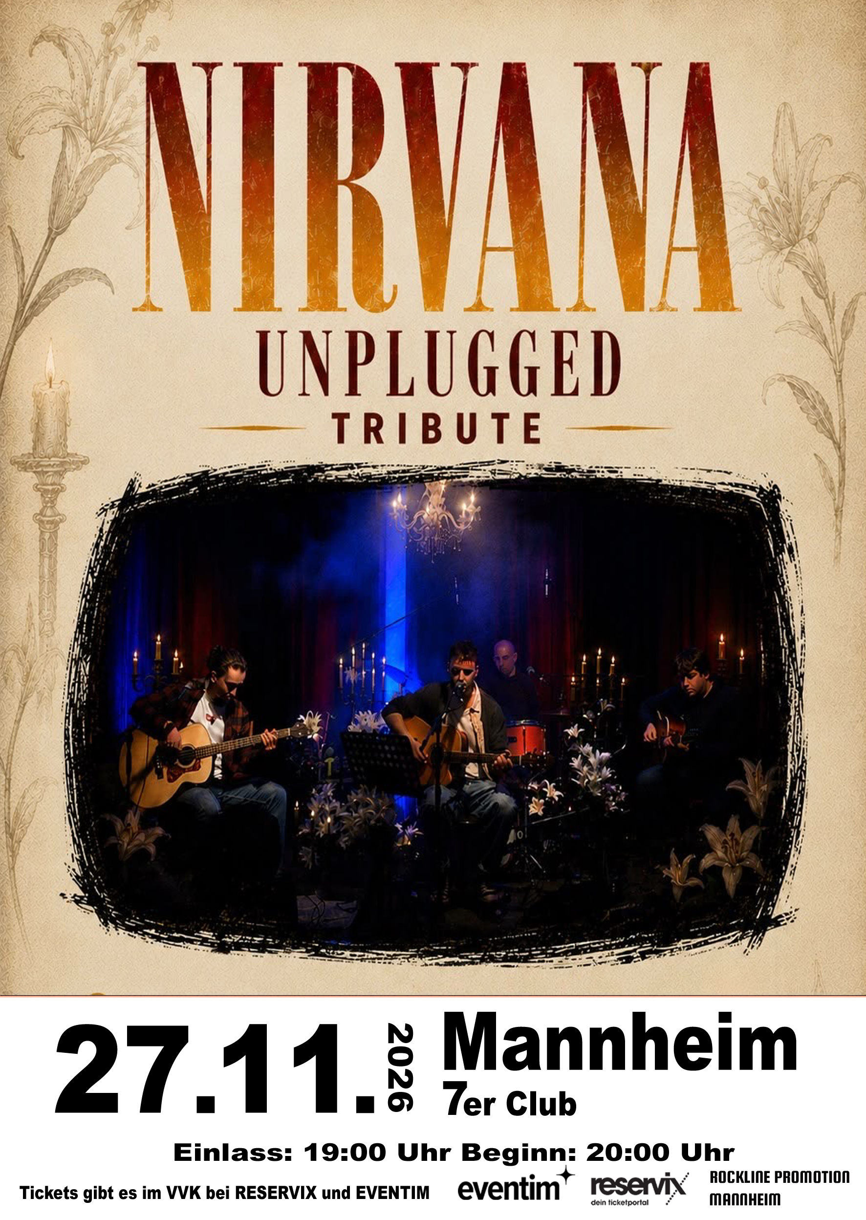 Tribute To Nirvana – MTV Unplugged Show von 1993 – 7er Club, 27.11.2026